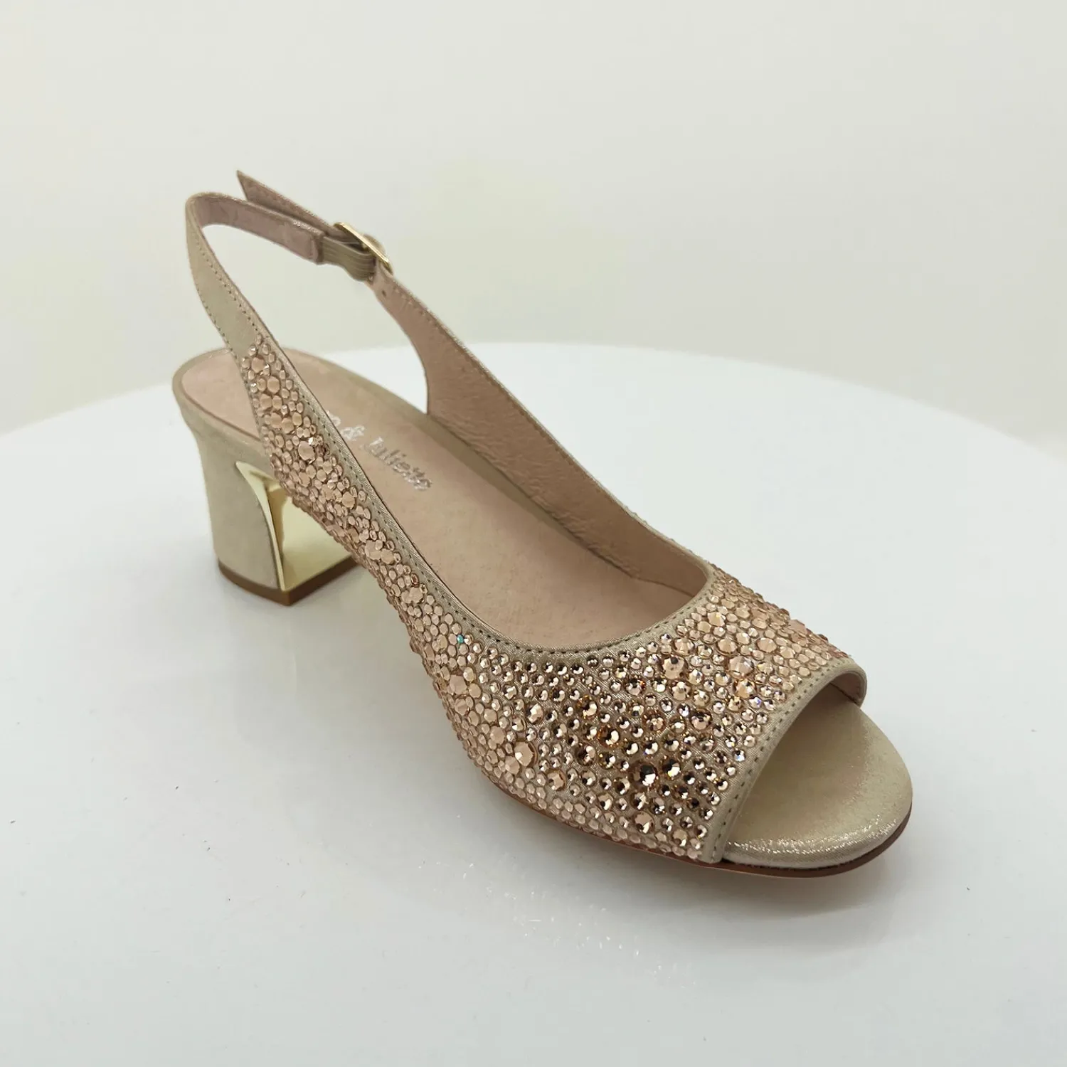 New Gold Jukes Heel - DJ52 Wedding Shoes|Heels
