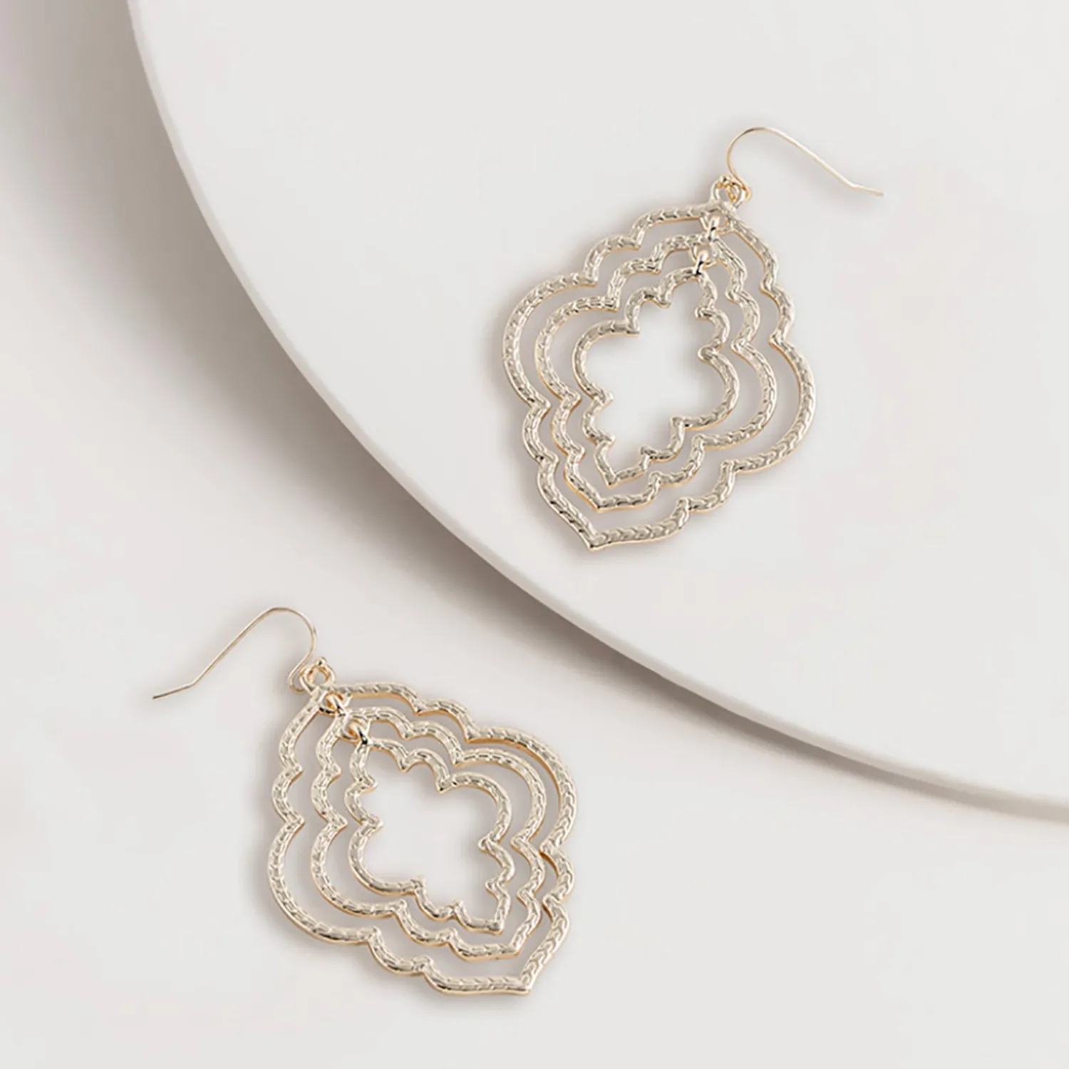Online Gold Moroccan Window Earring - SM4 Jewellery