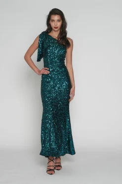 Best Gwyneth Sequence Dress - Teal - Rom9 Weddings & Events|Dresses