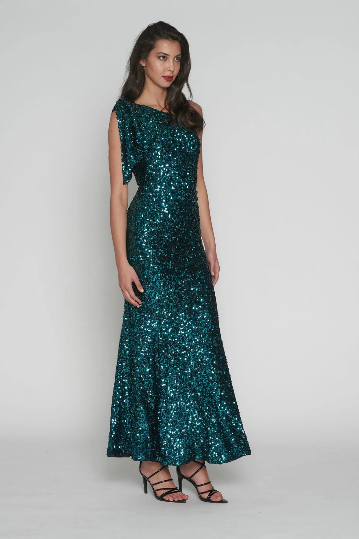 Best Gwyneth Sequence Dress - Teal - Rom9 Weddings & Events|Dresses