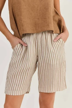 New Hayley Linen Short - Ginger Slice - OJ14 Shorts