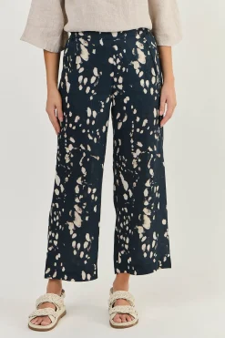 Online Hayley Pant - Universe - OJ10 Linen Lovers|Ladies Pants