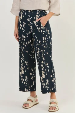 Online Hayley Pant - Universe - OJ10 Linen Lovers|Ladies Pants