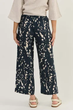 Online Hayley Pant - Universe - OJ10 Linen Lovers|Ladies Pants