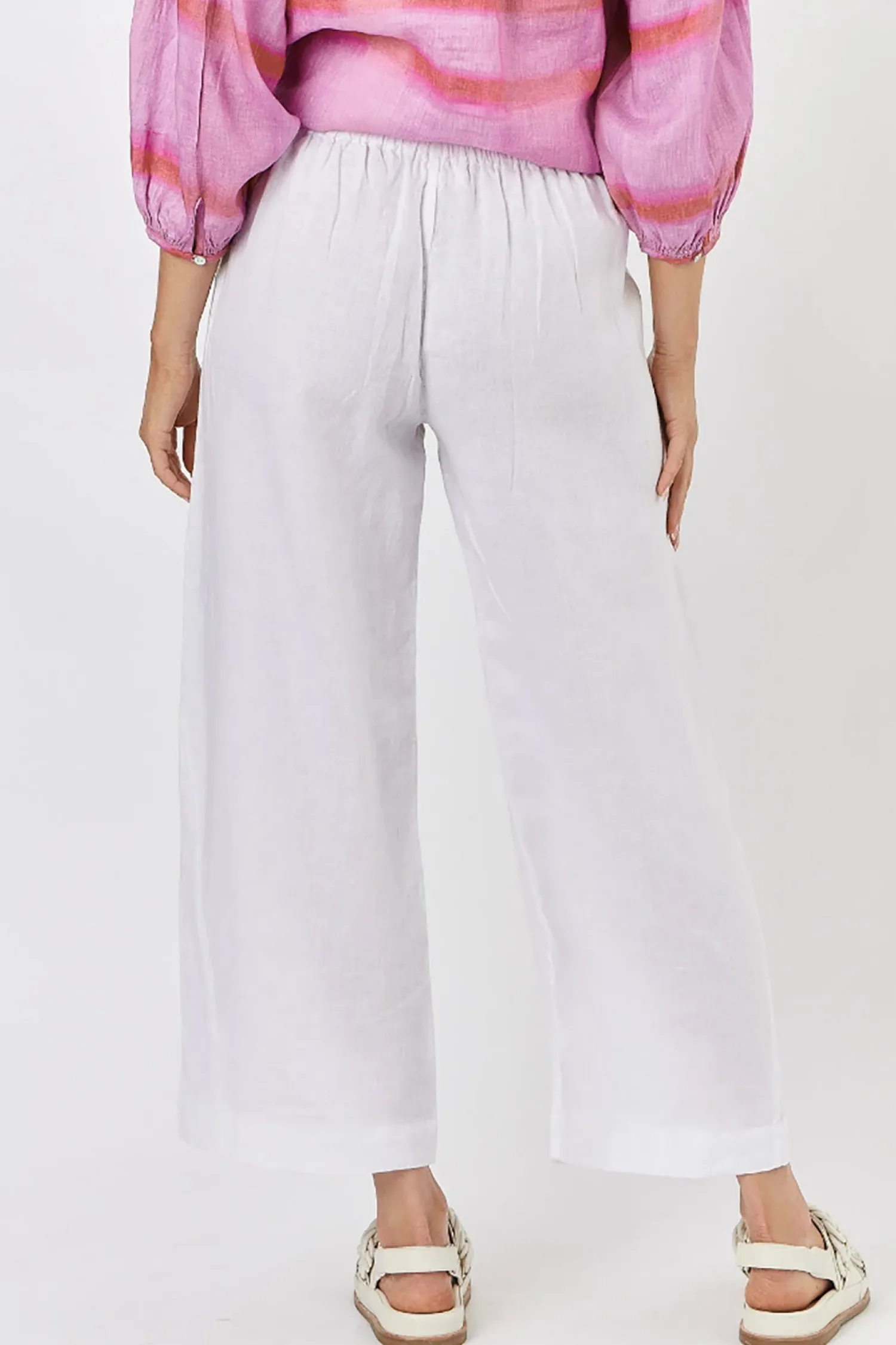 Sale Hayley Pant - White - OJ10 Linen Lovers|Ladies Pants