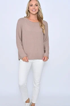 HoneyComb Knit -Mocha - CC10 Jumpers & Knitwear