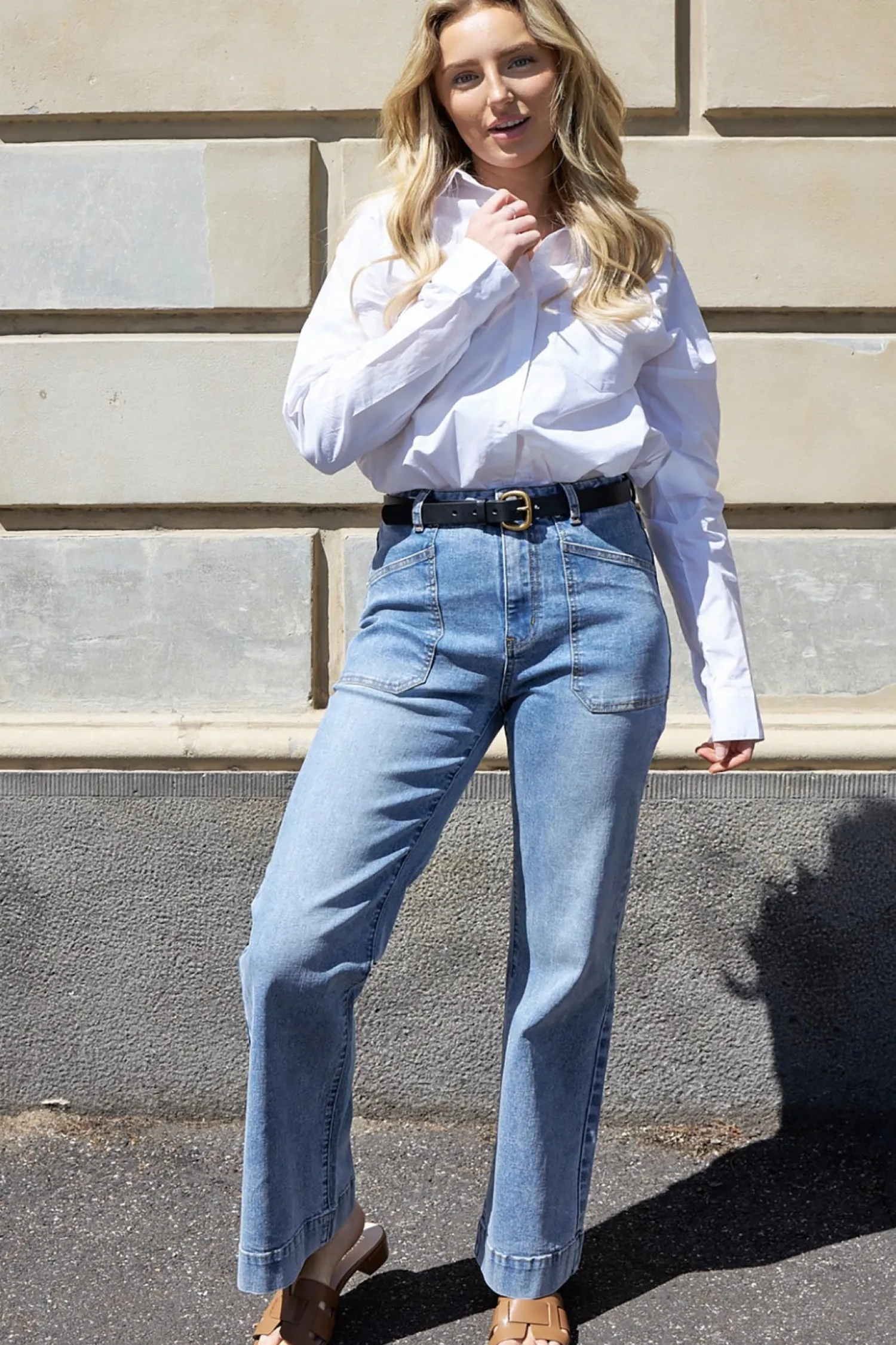 Clearance Jayne Jeans - Vintage Denim - ST1 Women Women's Jeans