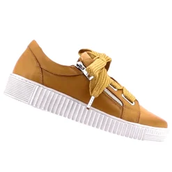 Online Jovi Leather Sneaker - Tan - ES8 Sneakers