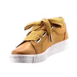 Online Jovi Leather Sneaker - Tan - ES8 Sneakers