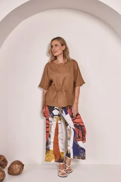 Hot Kabuki Palazzo Pants - Print - SS45 Ladies Pants
