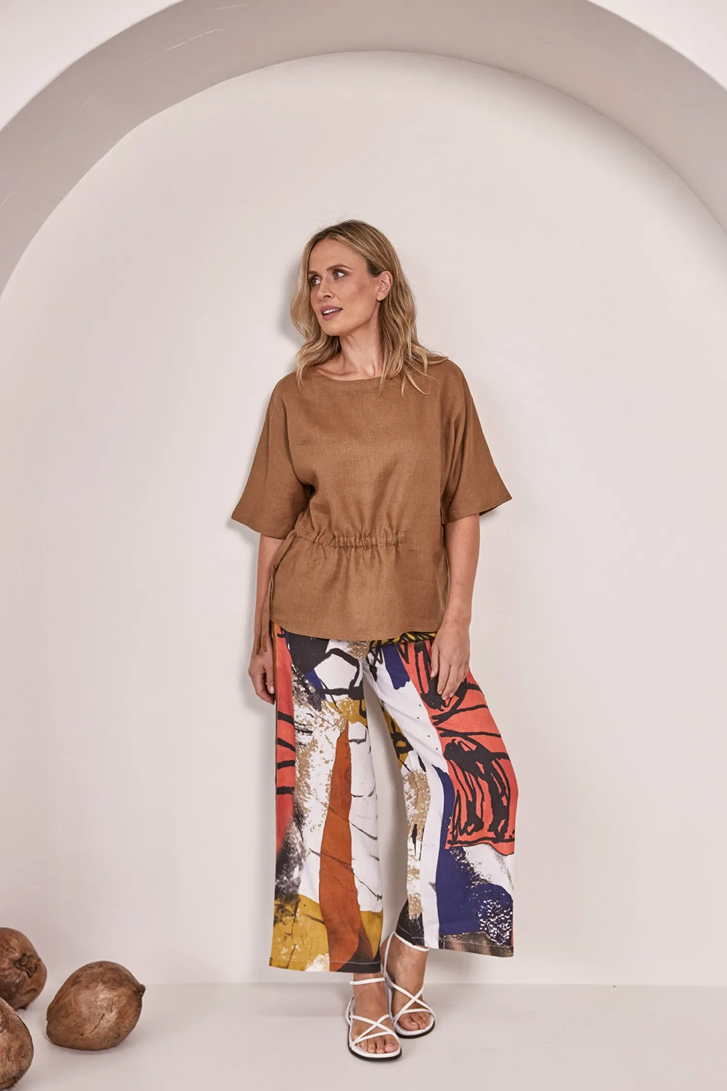 Hot Kabuki Palazzo Pants - Print - SS45 Ladies Pants