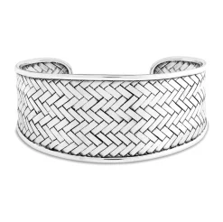 Outlet Karma Silver Cuff - Silver - NS1 Jewellery
