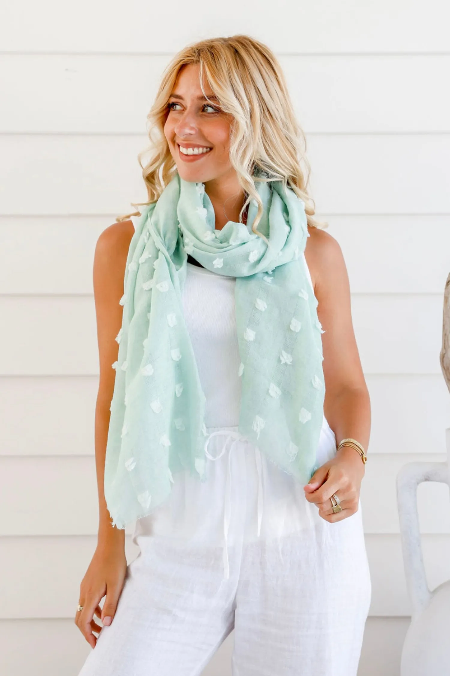 Hot Kennedy Scarf - Mint - FR7 Scarves & Wraps