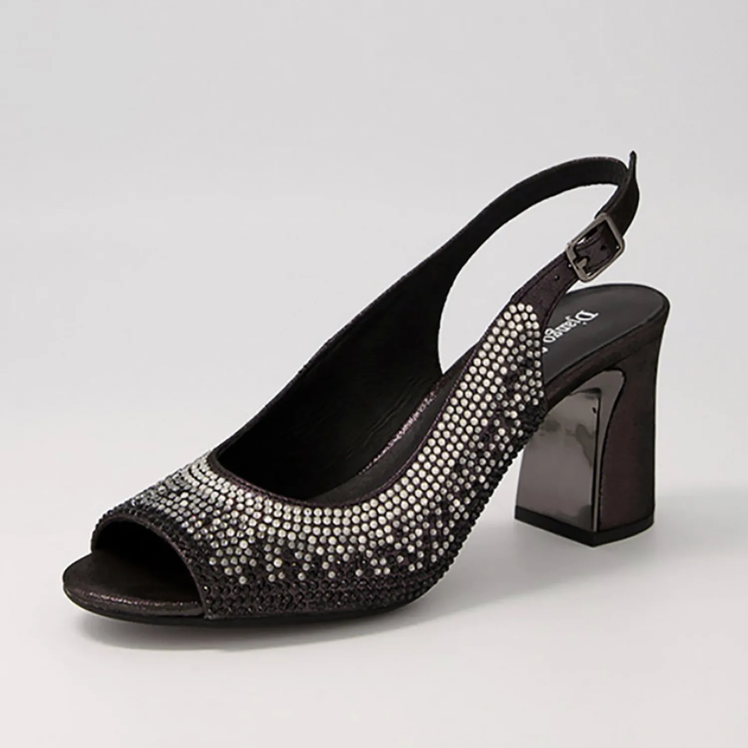 New Kerry Heel - Black Shimmer - DJ6 Wedding Shoes|Heels