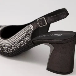 New Kerry Heel - Black Shimmer - DJ6 Wedding Shoes|Heels