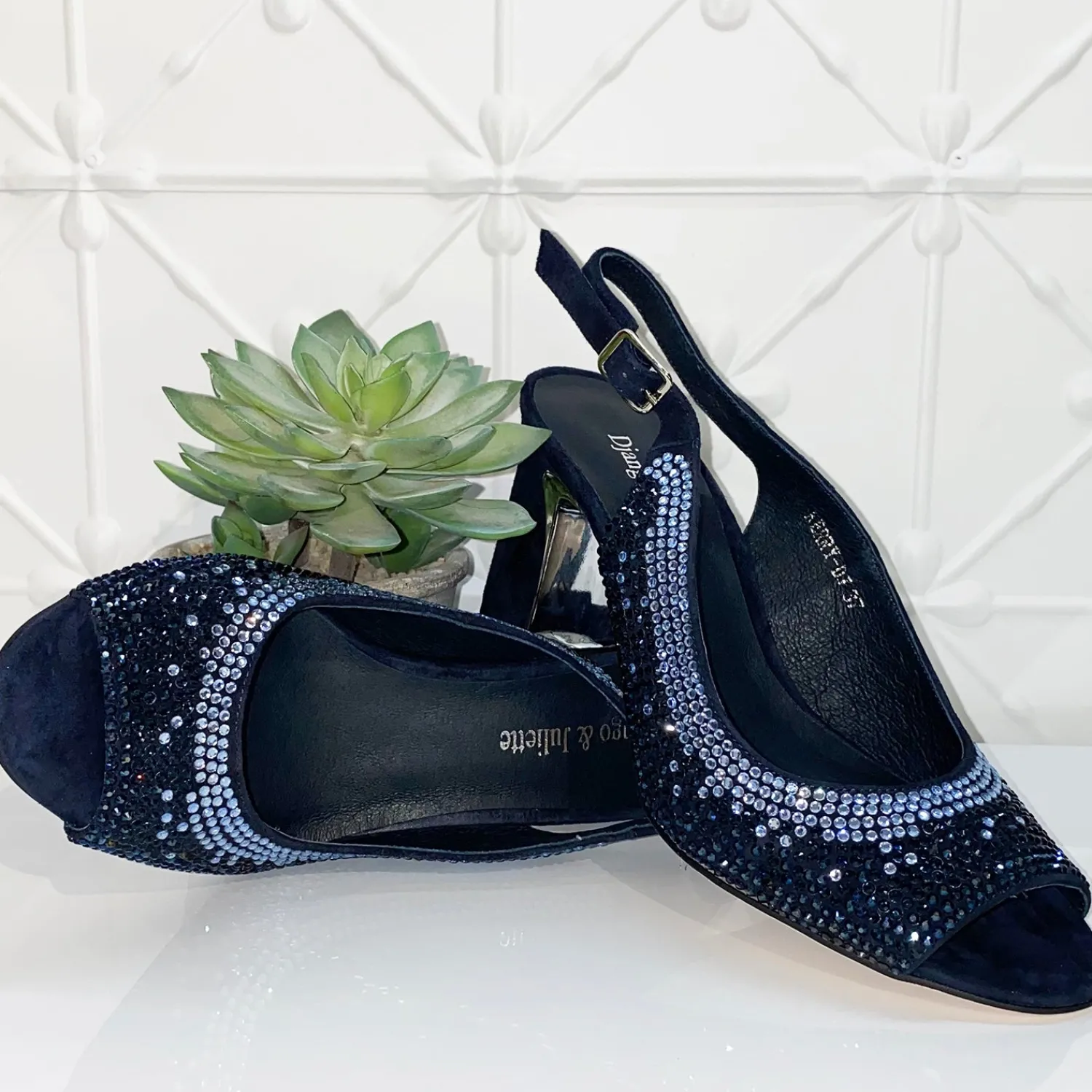 Sale Kerry Heel - Navy - DJ6 Heels|Wedding Shoes