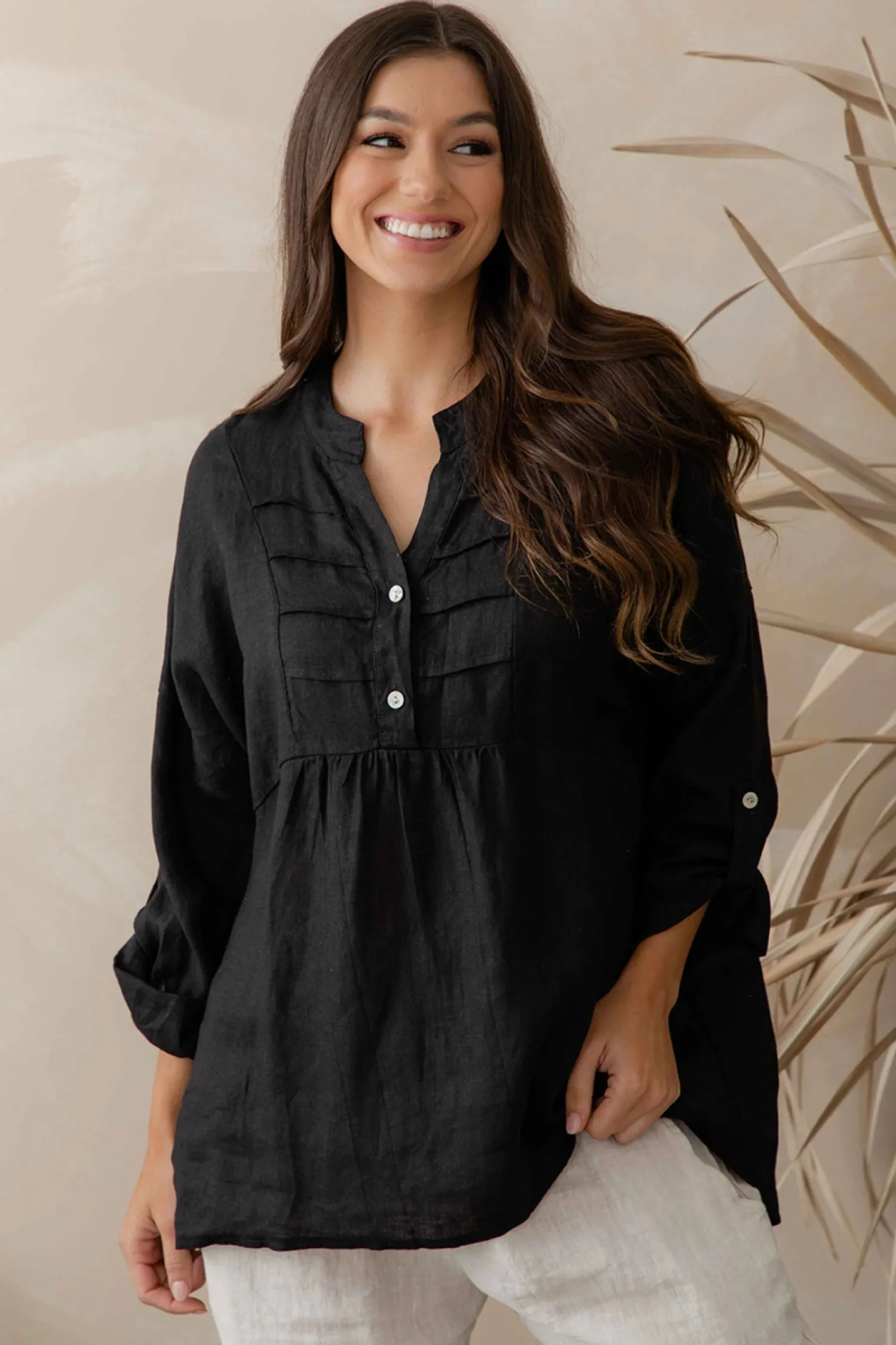 Sale Krista Top - Black - IC19 Shirts & Tops
