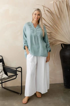 Online Krista Top - Blue - IC19 Shirts & Tops