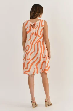 Larisa Linen Dress - Tamarind - OJ43 Dresses
