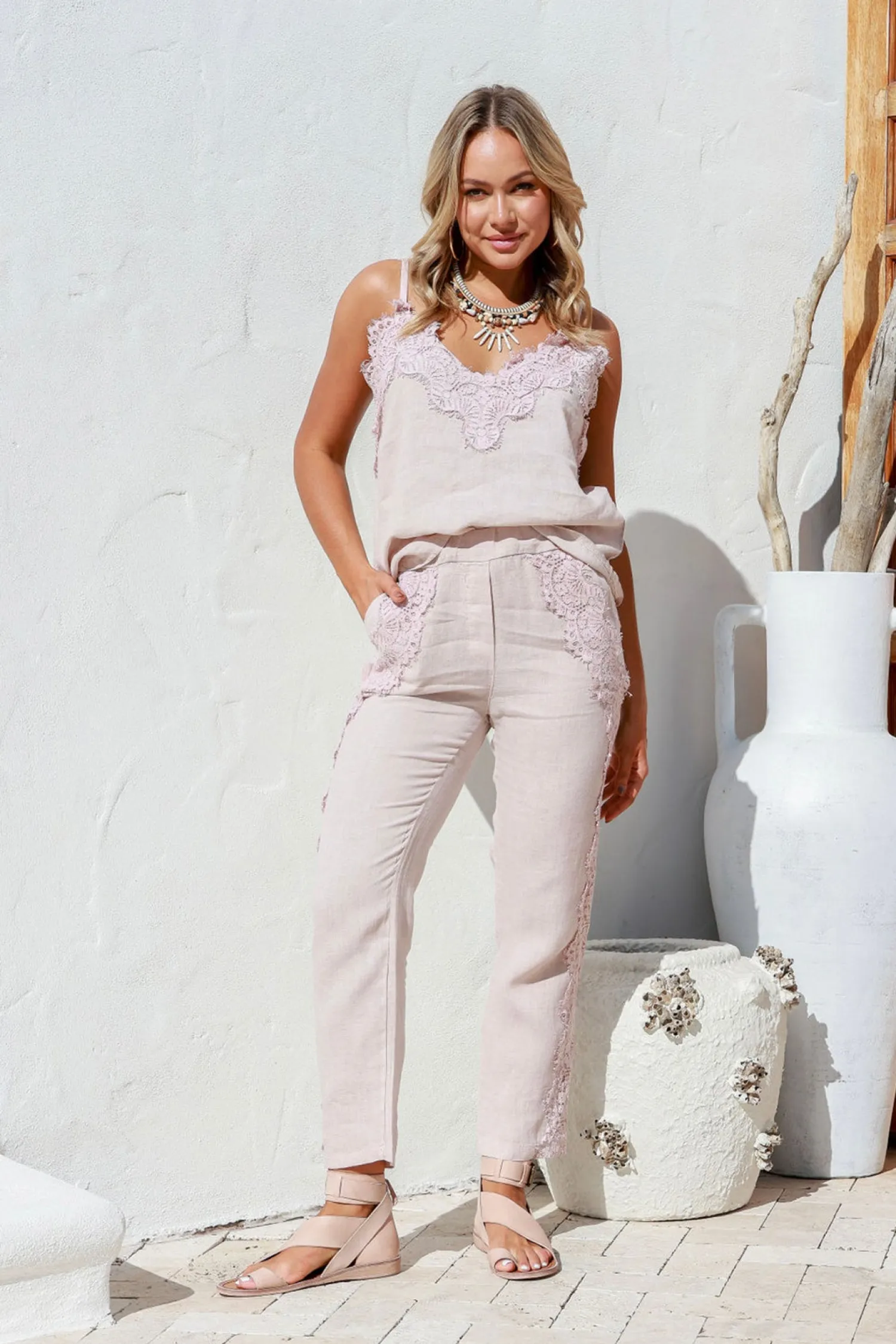 Lavanda Cami - Rose - FA1 Linen Lovers