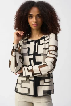Clearance Leatherette Mesh Jacket - Moonstone - JR50 Coats & Jackets