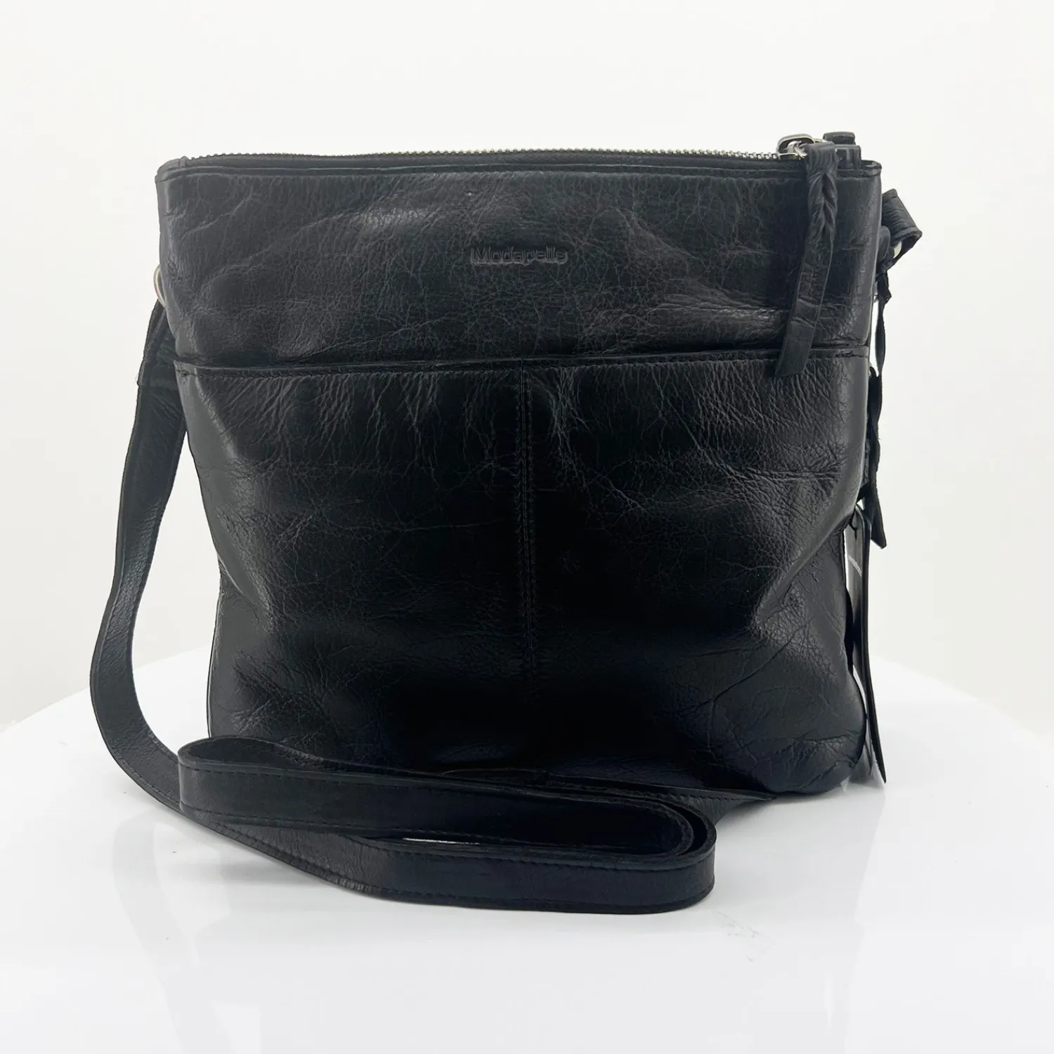 Best Leonie Leather Cross Bag - Black - ML23 Handbags