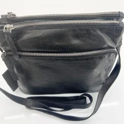 Best Leonie Leather Cross Bag - Black - ML23 Handbags