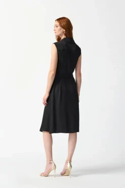 Hot Liana Wrap Dress - Black - JR42 Weddings & Events|Dresses