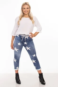 Sale Lipari Star Pants - Star Denim - IC23 Ladies Pants