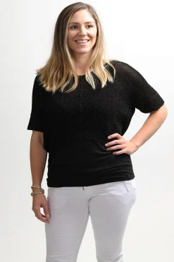 Discount Lurex Jumper - Black - CG18 Jumpers & Knitwear