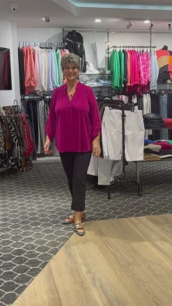 Online Magenta Kafton Nehru Tunic - PH29 Shirts & Tops