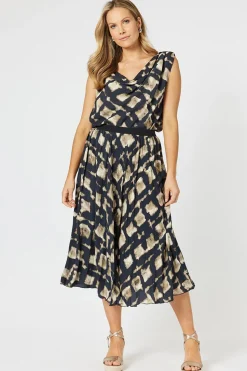 Best Marrakesh Bias Cut Cami - Navy/Stone - HV33 Shirts & Tops