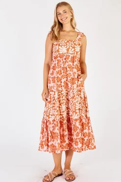 Sale Mia Sundress - Apricot - LL18 Dresses