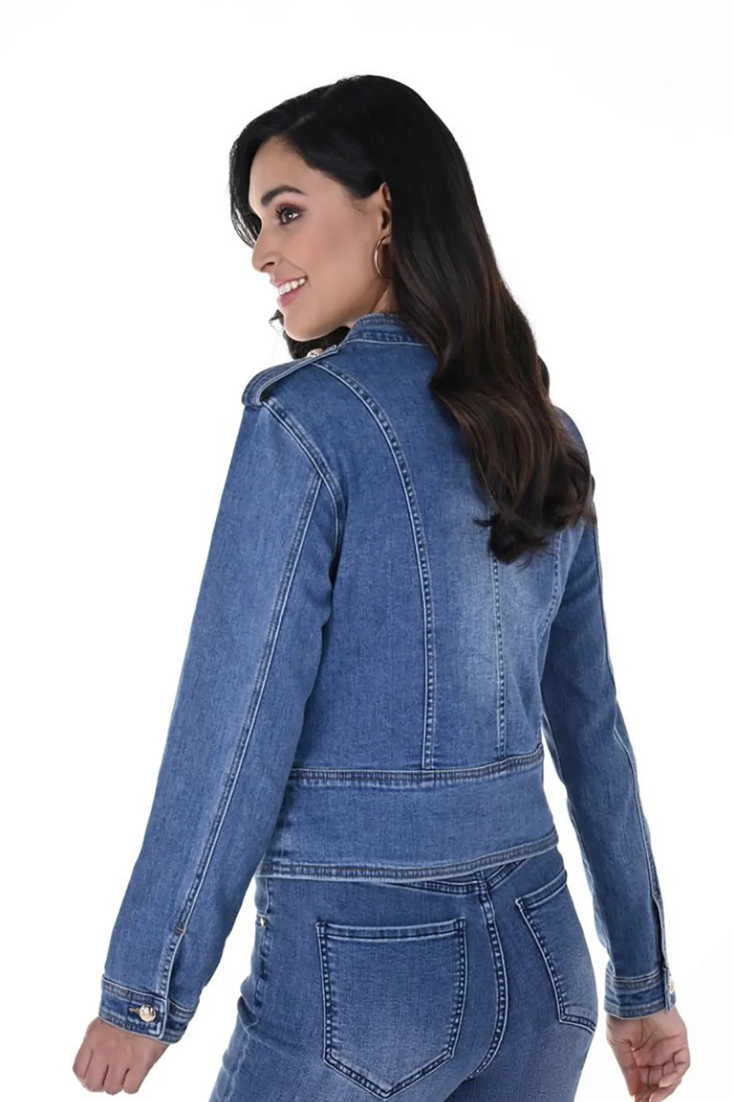 Online Military Denim Jacket - FL41 Coats & Jackets