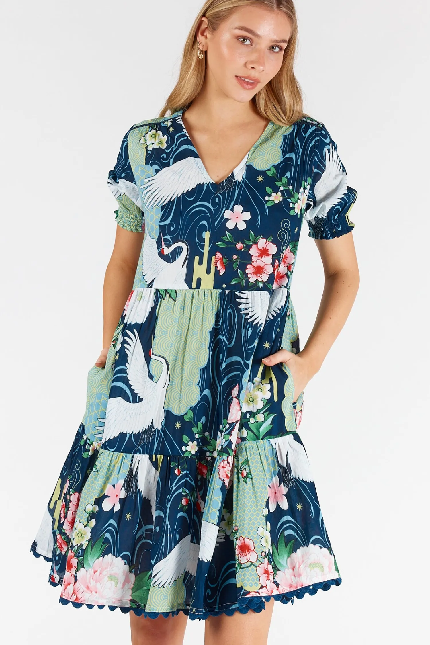 Discount Mitzuki Dress - Navy - LL42 Dresses