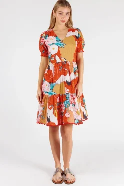 Discount Mitzuki Dress - Red - LL42 Dresses