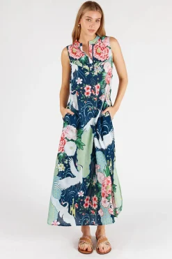 Outlet Mitzuki Maxi Dress - Navy - LL43 Dresses