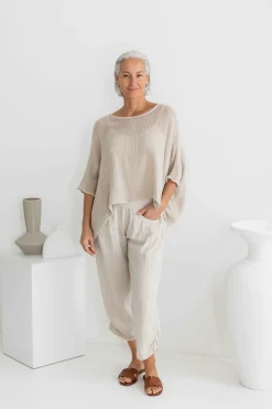 Outlet Modena Top - Sand - IC29 Shirts & Tops