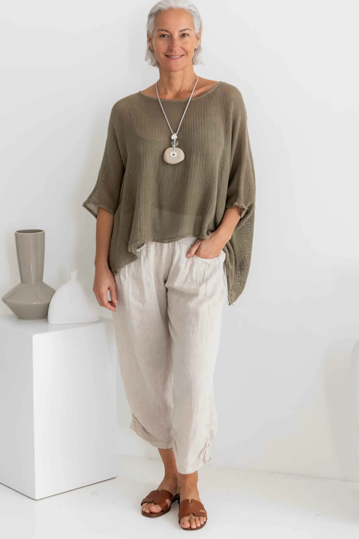 Modena Top - Slate - IC29 Shirts & Tops