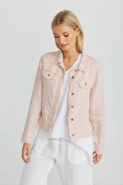 New Monza Jacket - Peony - TS1 Linen Lovers
