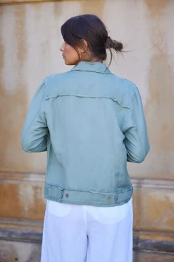 Online Monza Jacket - Sage - TS1 Linen Lovers