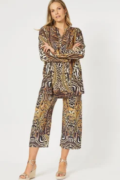 Sale Morocco Print Pants - Animal - HV31 Ladies Pants