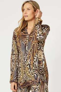 Hot Morocco Print Shirt - Animal - HV30 Shirts & Tops