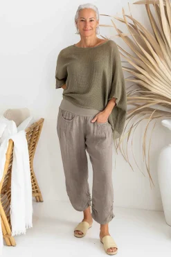 Best Murano Pant - Mocha - IC56 Linen Lovers|Ladies Pants