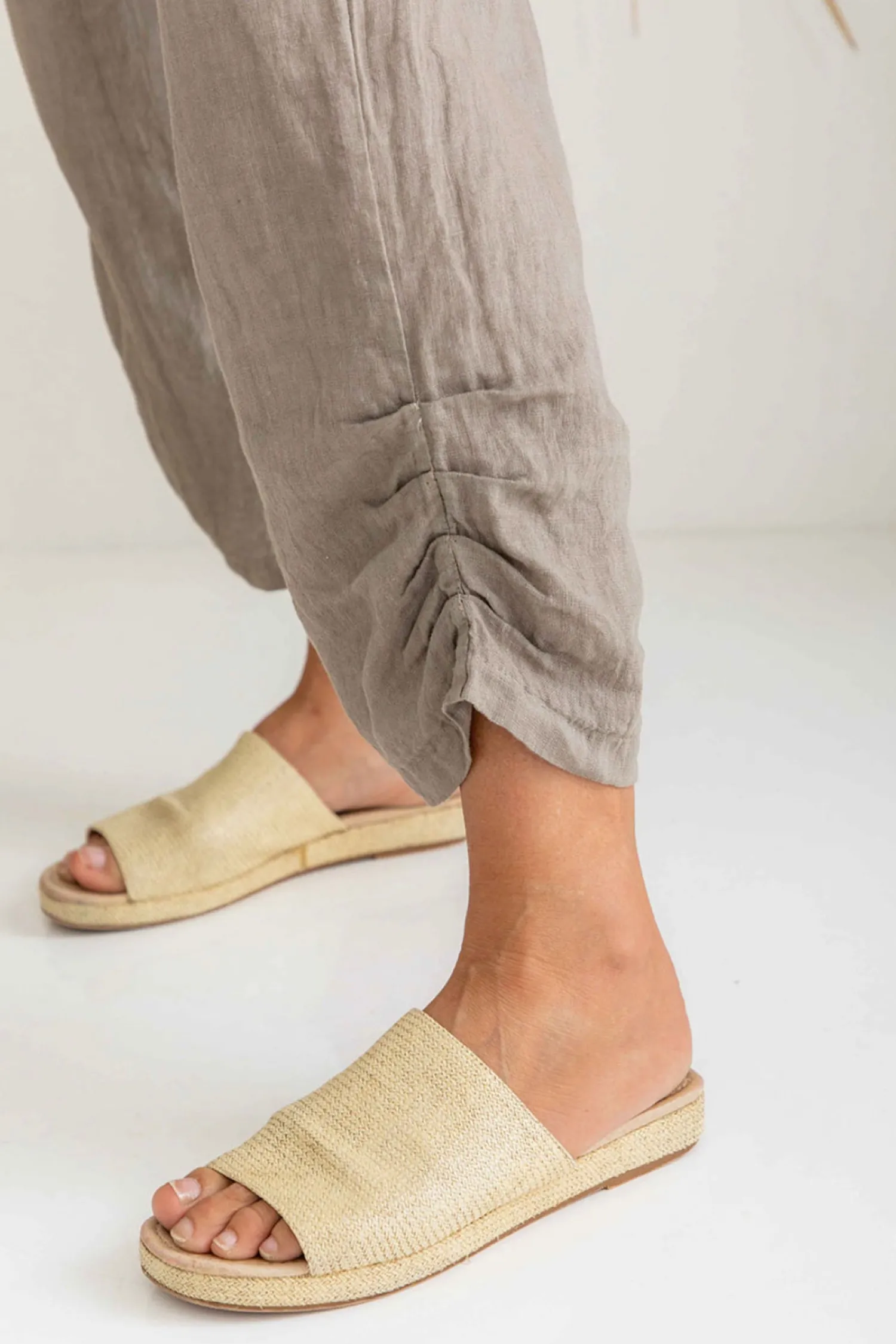 Best Murano Pant - Mocha - IC56 Linen Lovers|Ladies Pants