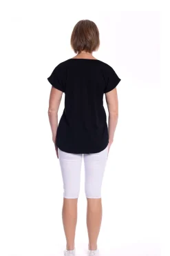 Discount Natasha Tee - Black - CL9 Shirts & Tops