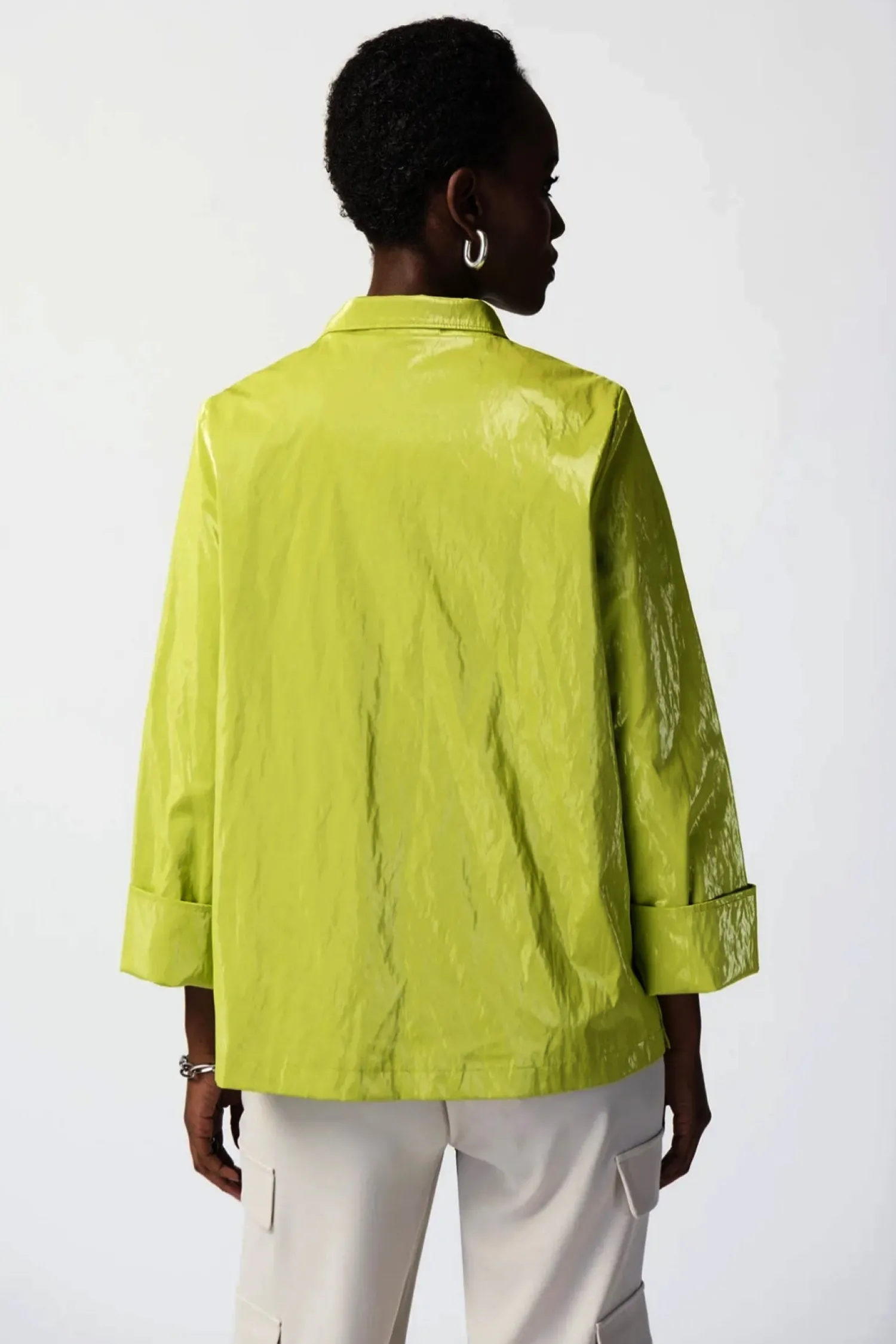 Hot Novelty Boxy Jacket - Key Lime - JR39 Coats & Jackets