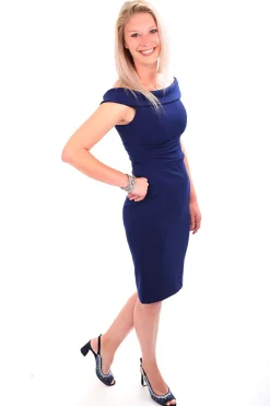 Clearance Off The Shoulder Cocktail Dress | Midnight | Z2 Weddings & Events