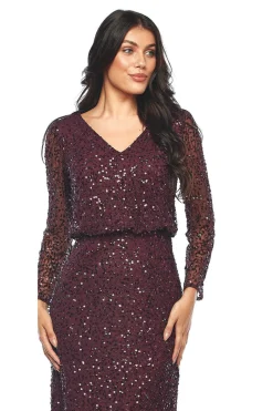 New Olympia Sequin Dress | Claret | JH2 Weddings & Events