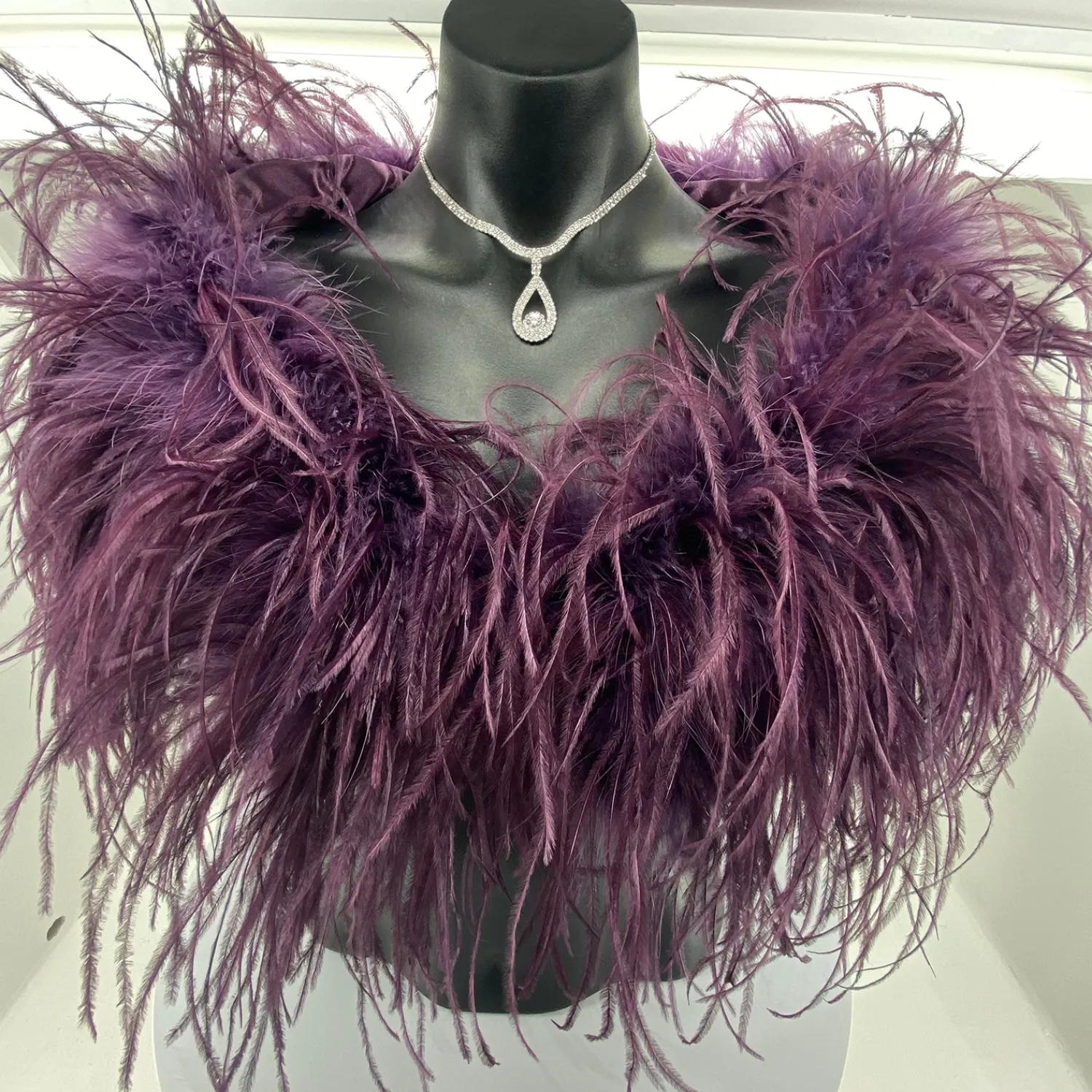 Best Ostrich Feather Shrug | Purple | FI2 Feather Wraps